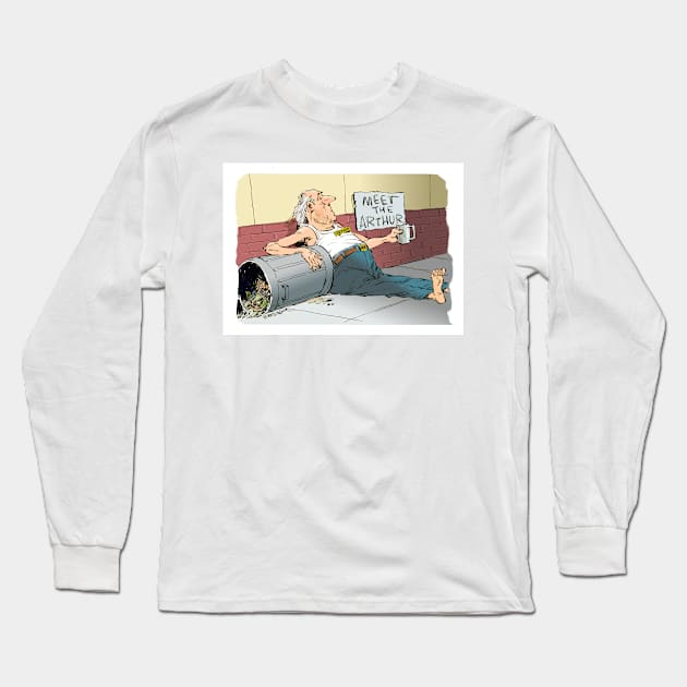 Meet Arthur. Long Sleeve T-Shirt by Steerhead